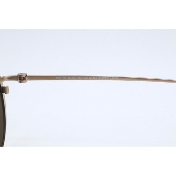 Maui Jim Shallows MJ 543-16A Aviator Gold Sunglasses Hcl Bronze Polarize (112)